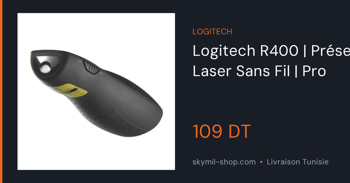 Logitech R400 | Télécommande Présentation Laser Sans Fil