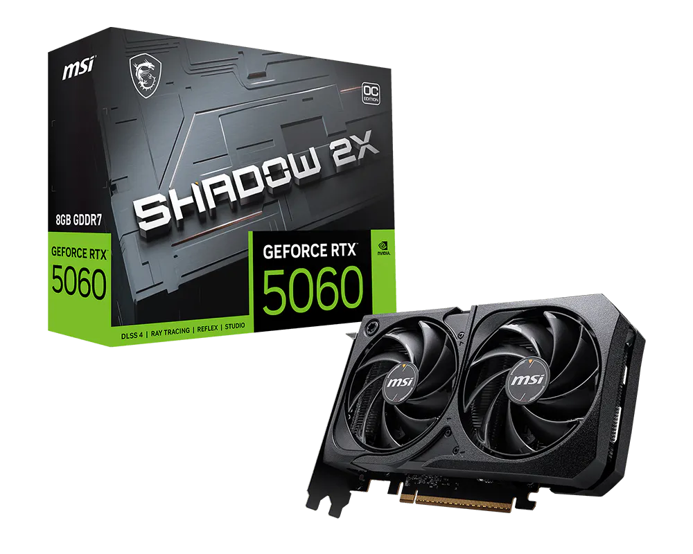 MSI RTX 5060 Ti Shadow 2X OC 16Go GDDR7 | DLSS Gaming