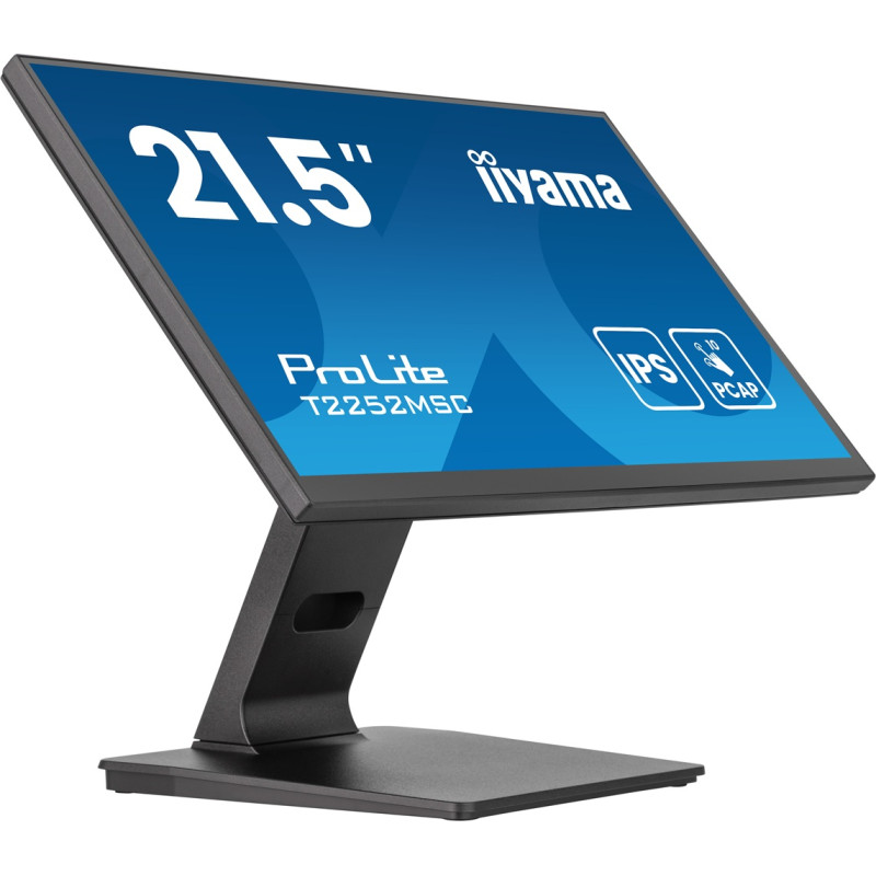 Écran tactile IIYAMA ProLite T2252MSC-B2AG 21.5 pouces Full HD IPS avec 10 points de contact