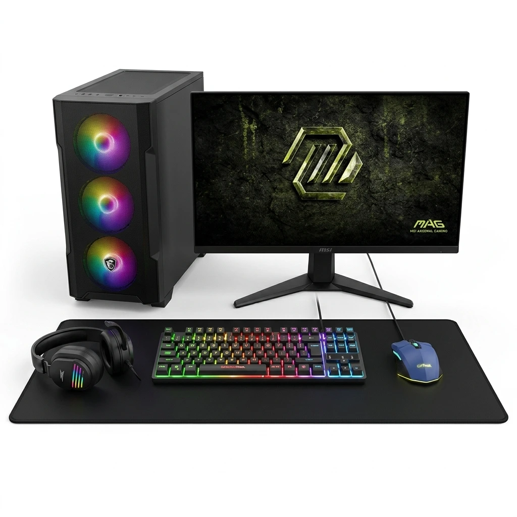 Full Setup Gamer Ryzen 5 3600 | RTX 5050 8Go | 16Go DDR4 | 256Go NVMe