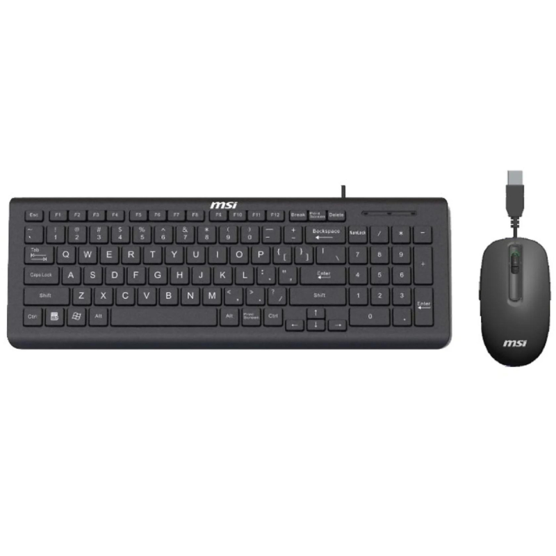 MSI Ensemble Clavier Souris Filaire Noir | Bureau