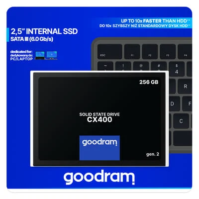 GOODRAM CX400 SSD SATA 256Go | 550MB/s | SSD Rapide