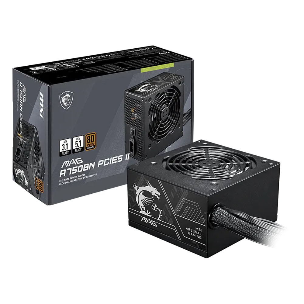 MSI MAG A750BN 750W 80+ Bronze Non Modulaire | Performance