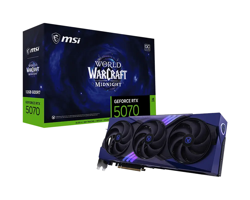 MSI RTX 5070 World of Warcraft EDITION OC 12Go | DLSS 1440p