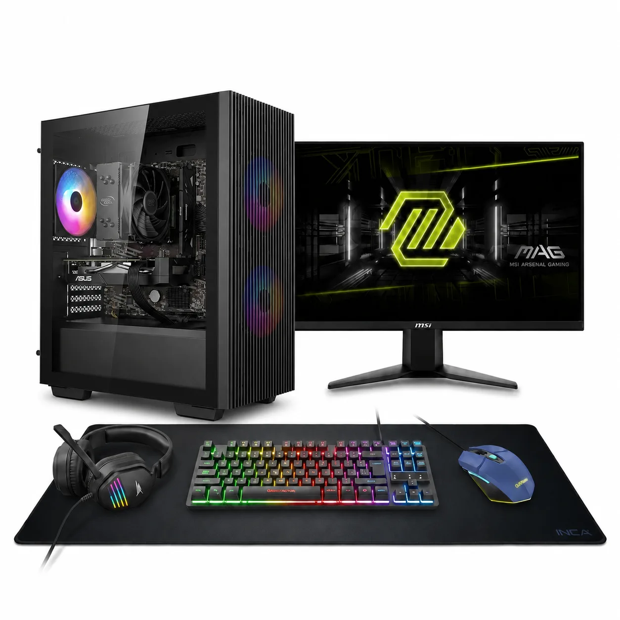 Full Setup Gamer Intel Core i5-12400F | RTX 5050 8Go | 16Go DDR4 | 256Go SSD