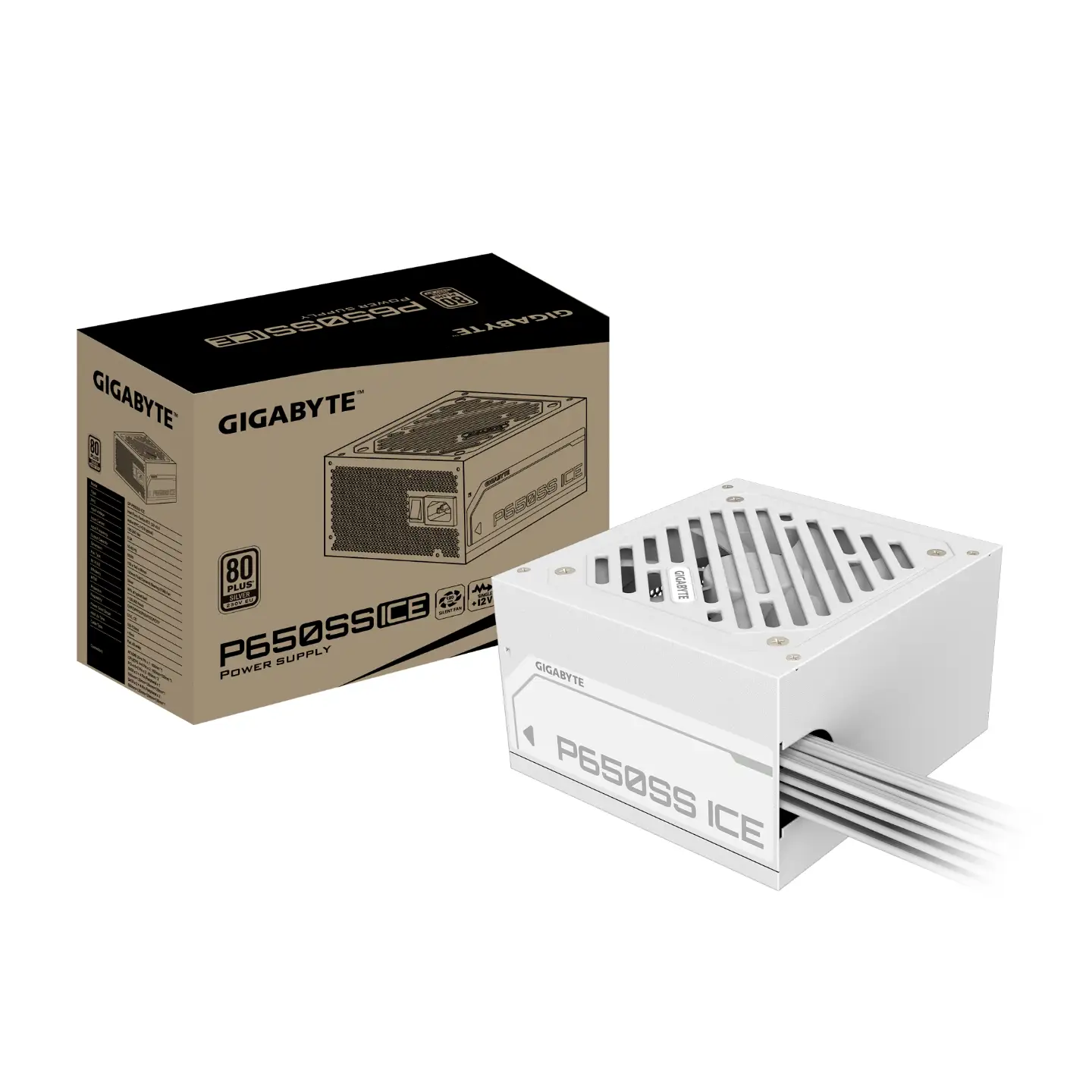 Gigabyte P650SS ICE 650W 80+ Silver Blanc | Fiable