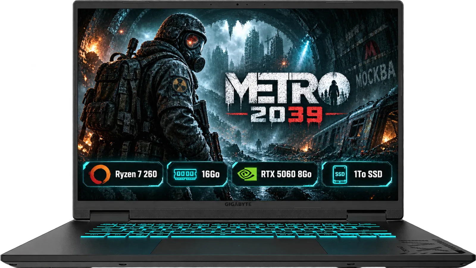 Gigabyte Gaming A16 - Ryzen 7 260 | 16Go | RTX 5060 8Go | 1To SSD