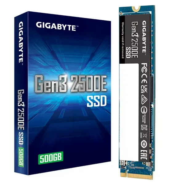 Gigabyte Gen3 2500E NVMe 500Go | 2300Mo/s | NVMe Gaming