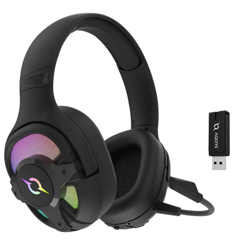 Casque gaming sans fil AQIRYS Ara noir