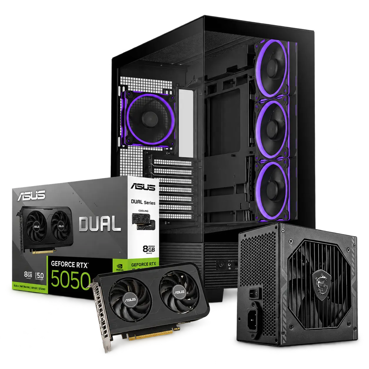 Pack Level Up RTX 5050 8 Go | 650 W 80+ Bronze | Boîtier ATX