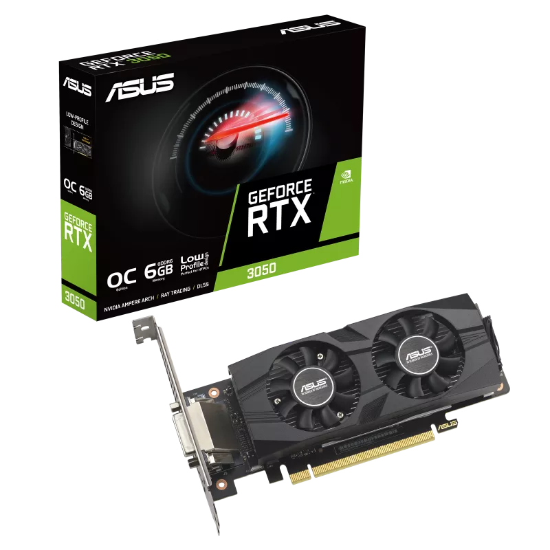 ASUS RTX 3050 LP BRK OC 6Go GDDR6 | Low Profile 1080p