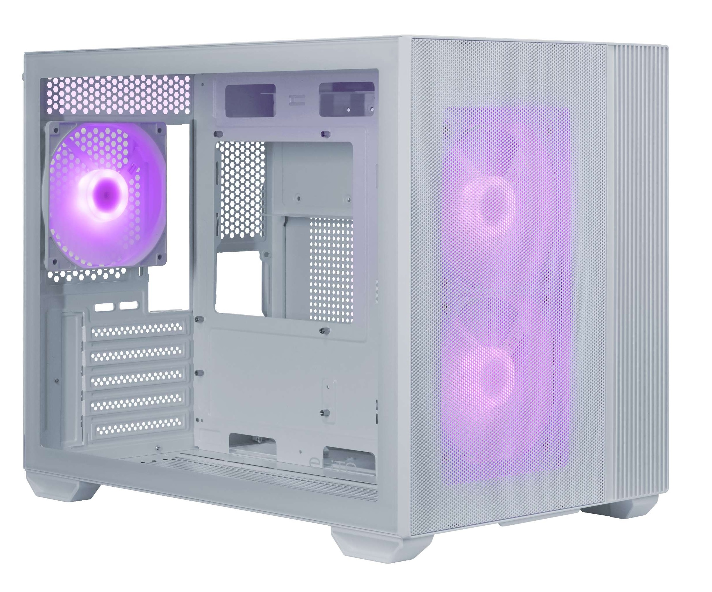 Cooler Master Elite 461 ARGB Blanc | Micro-ATX | 3 Fans
