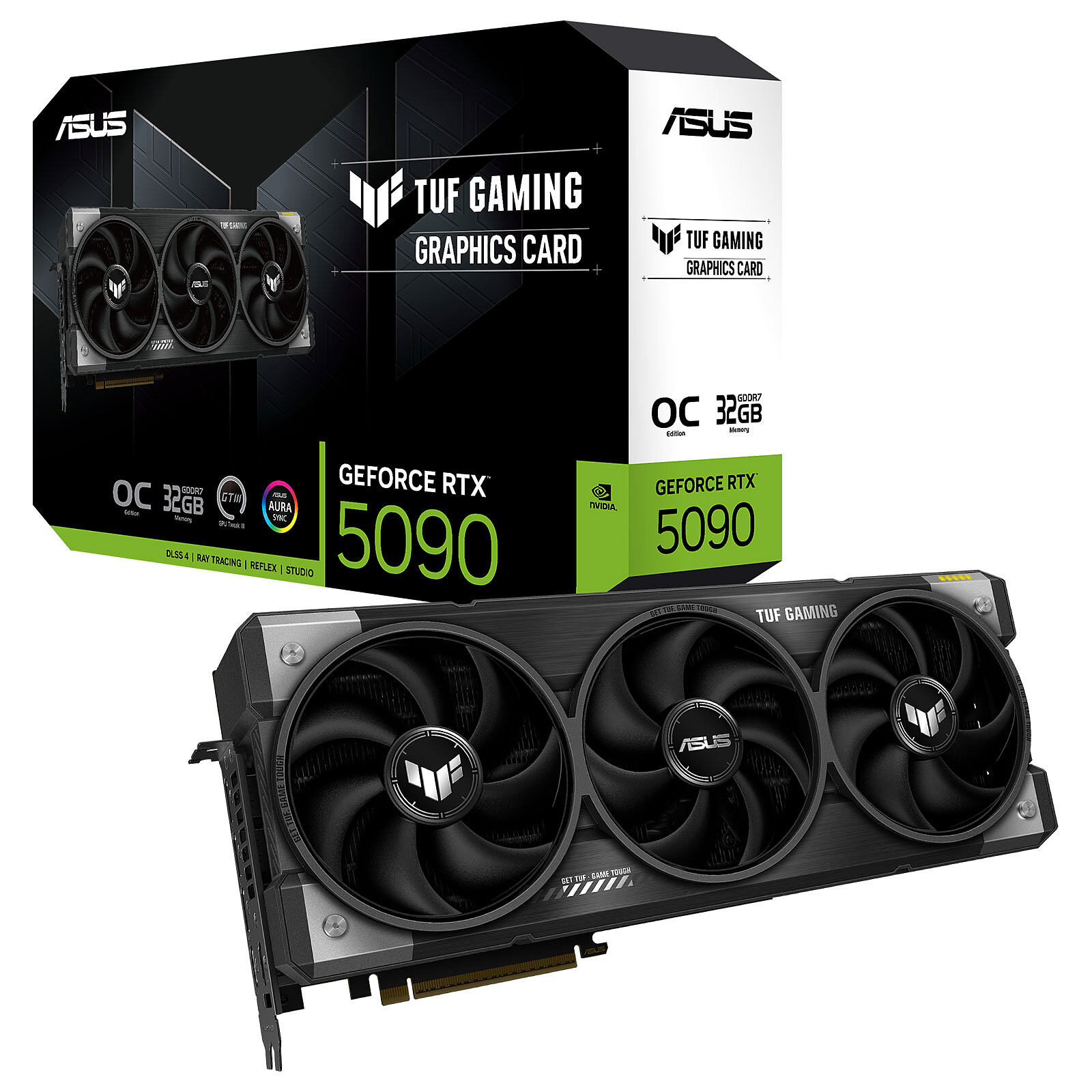 Carte graphique ASUS TUF Gaming RTX 5090 OC 32 Go GDDR7 pour gaming 4K et station IA