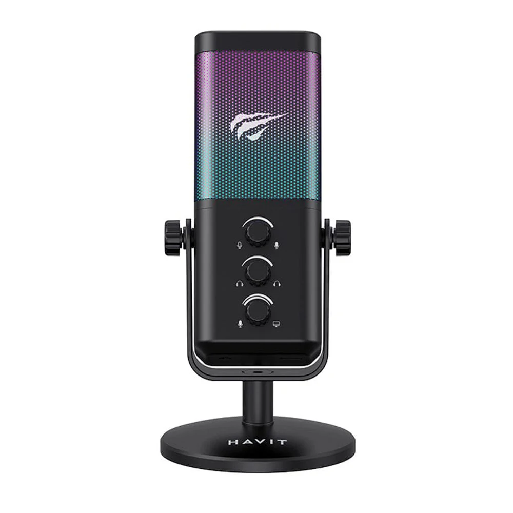 Micro gamer HAVIT GK65 avec éclairage RGB