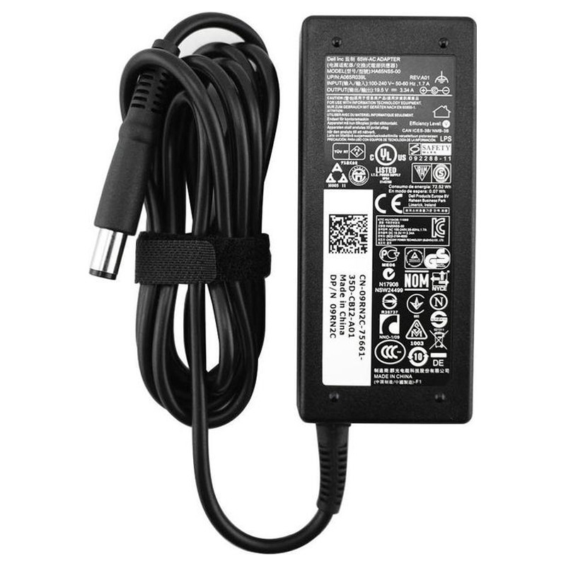 Chargeur compatible pour PC portable avec bloc, câble et embout rond