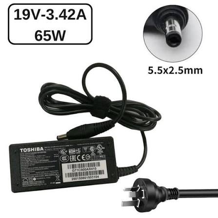 Chargeur compatible pour PC portable avec bloc, câble et embout rond