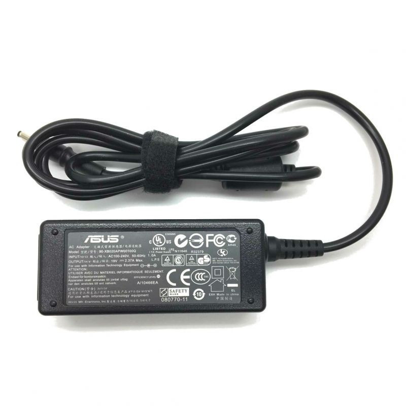 Chargeur compatible pour PC portable avec bloc, câble et embout