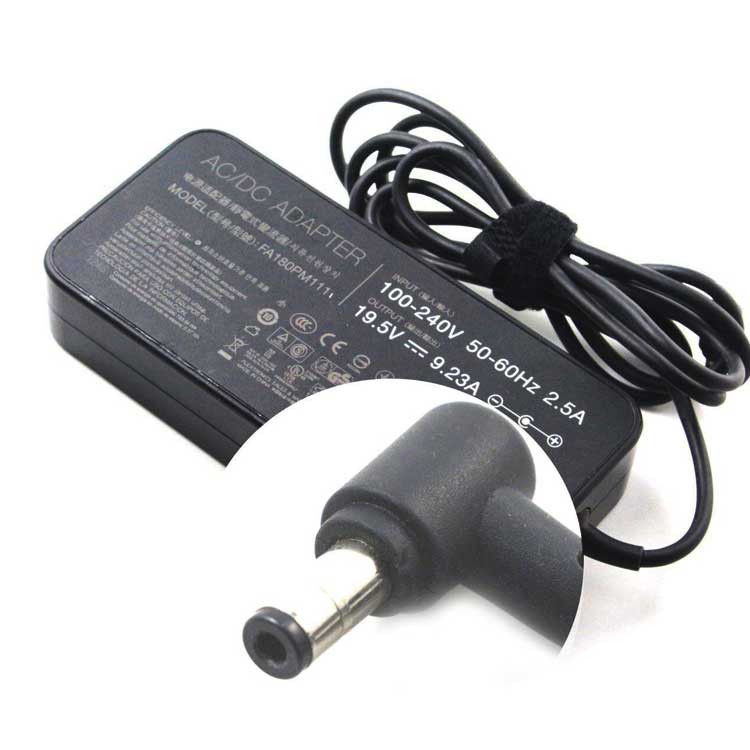 Chargeur compatible pour PC portable avec bloc, câble et embout rond