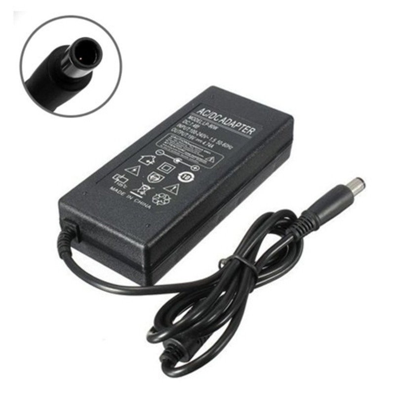 Chargeur compatible pour PC portable avec bloc, câble et embout rond