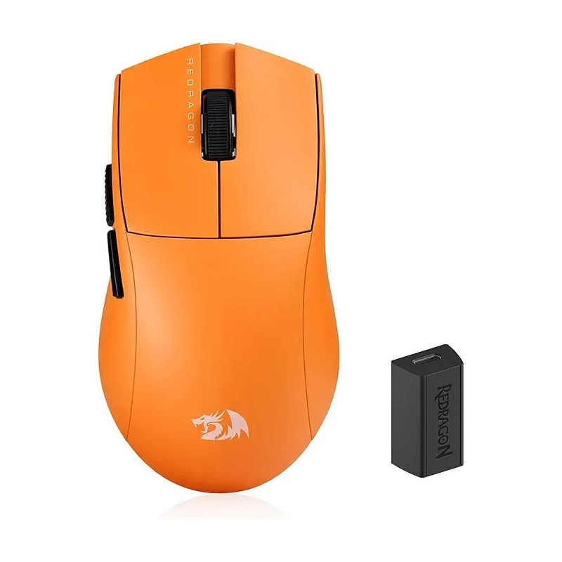 Souris gamer sans fil Redragon K1NG M916 ULTRA 8K orange