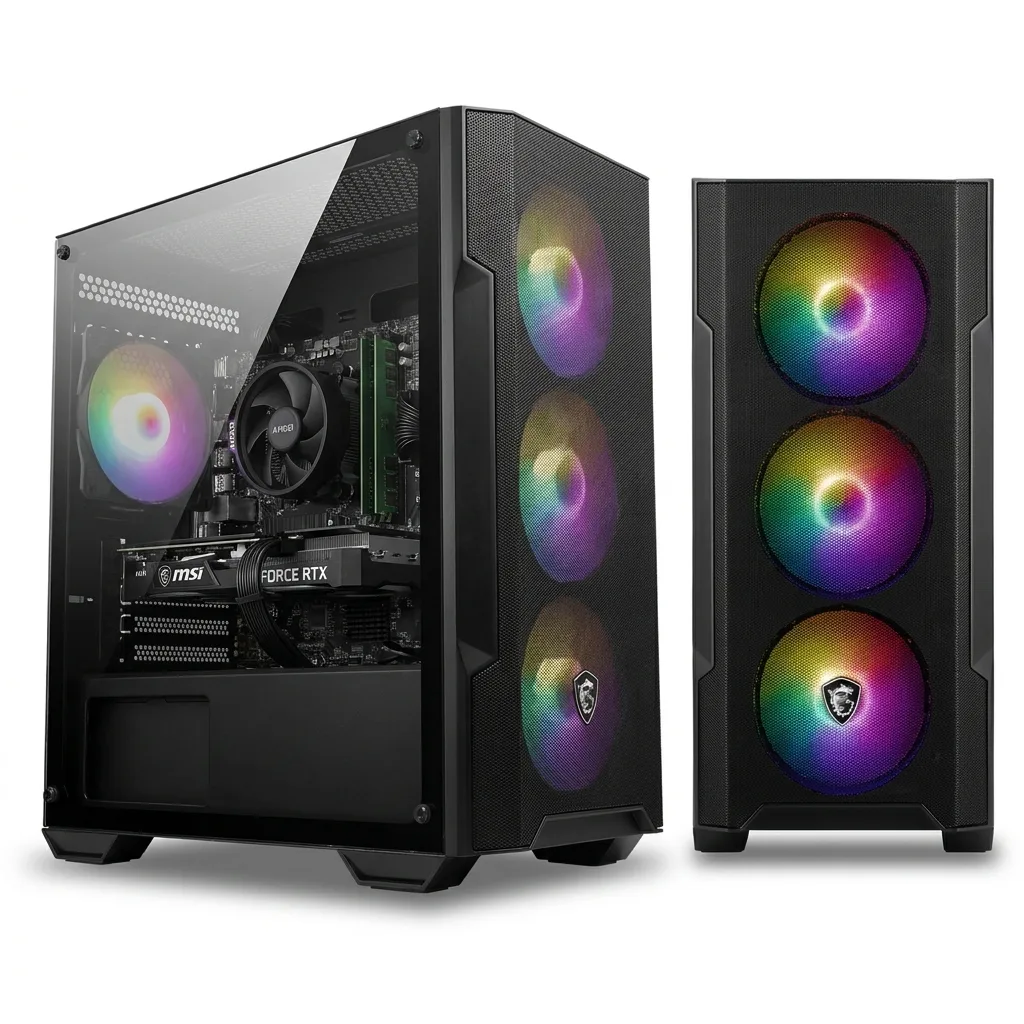 Pc Gamer MSI | AMD Ryzen 5 9600 | RTX 5060 8Go | 16Go DDR5 | 500Go SSD