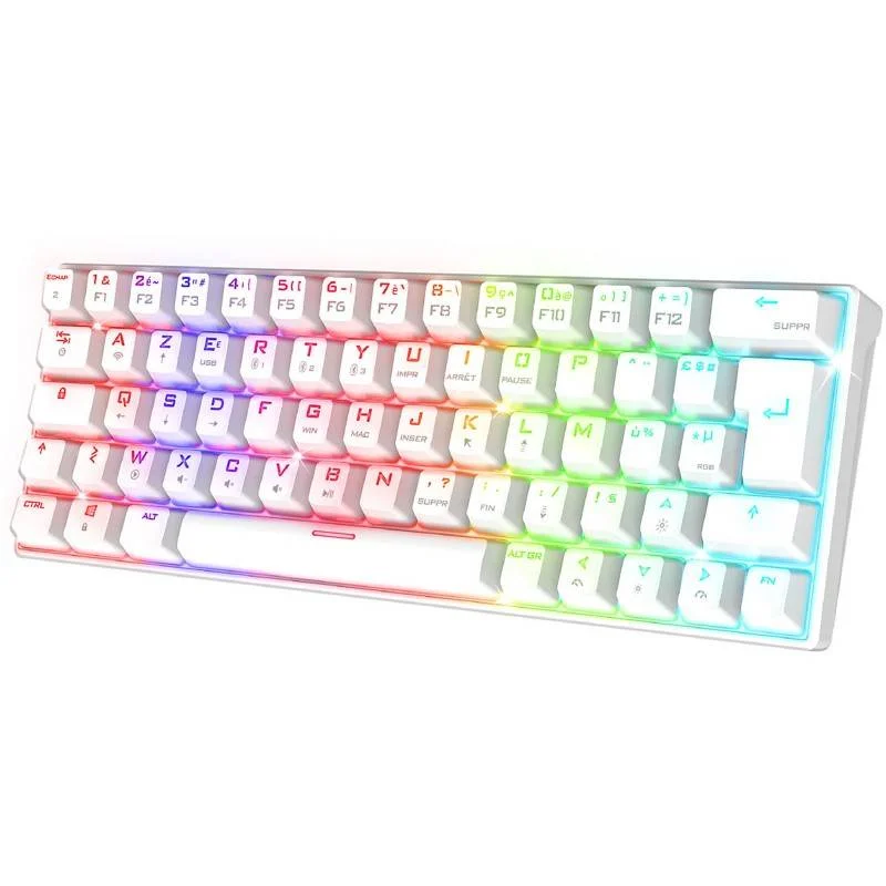 SPIRIT OF GAMER Xpert K200 | 60% | Red Switch | Blanc | Triple Mode