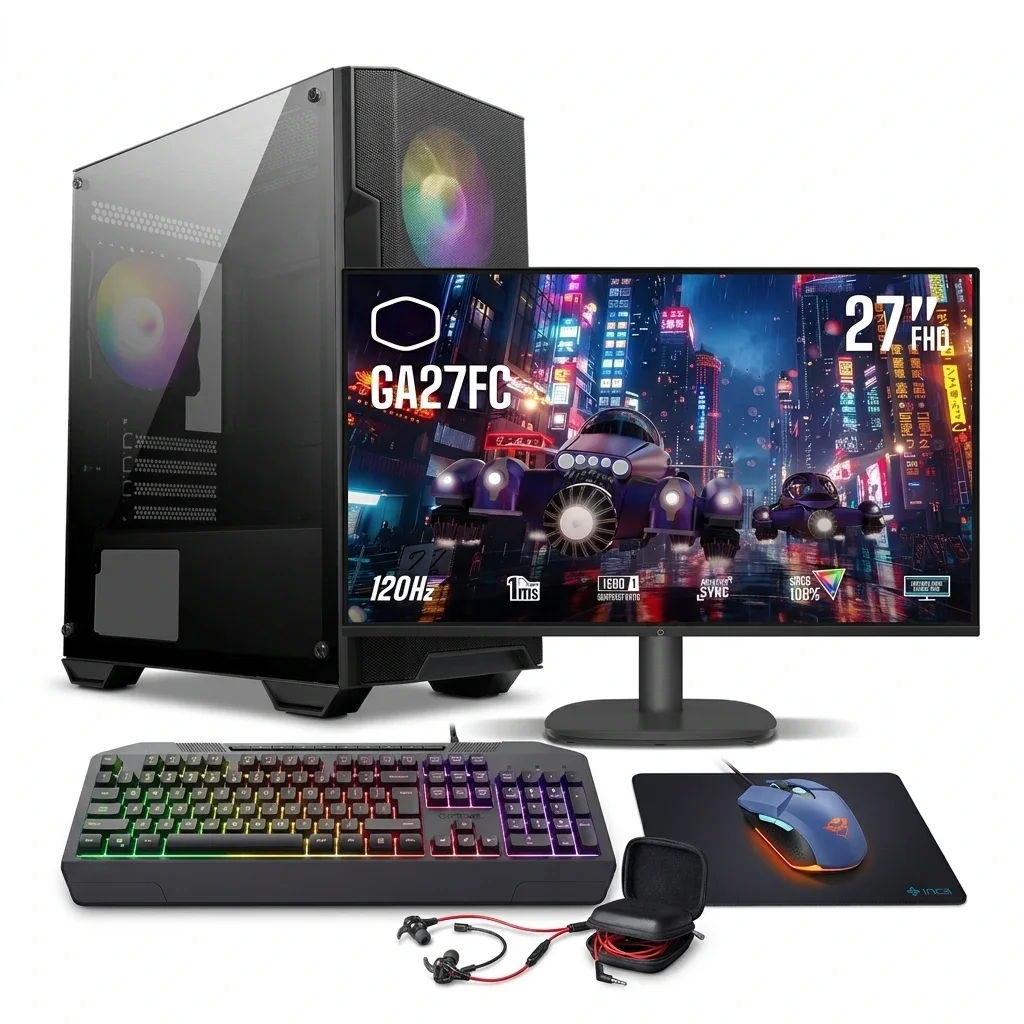 Full Setup Gamer Ryzen 5 3600 | RTX 3050 6Go | 16Go DDR4 | 256Go+500Go