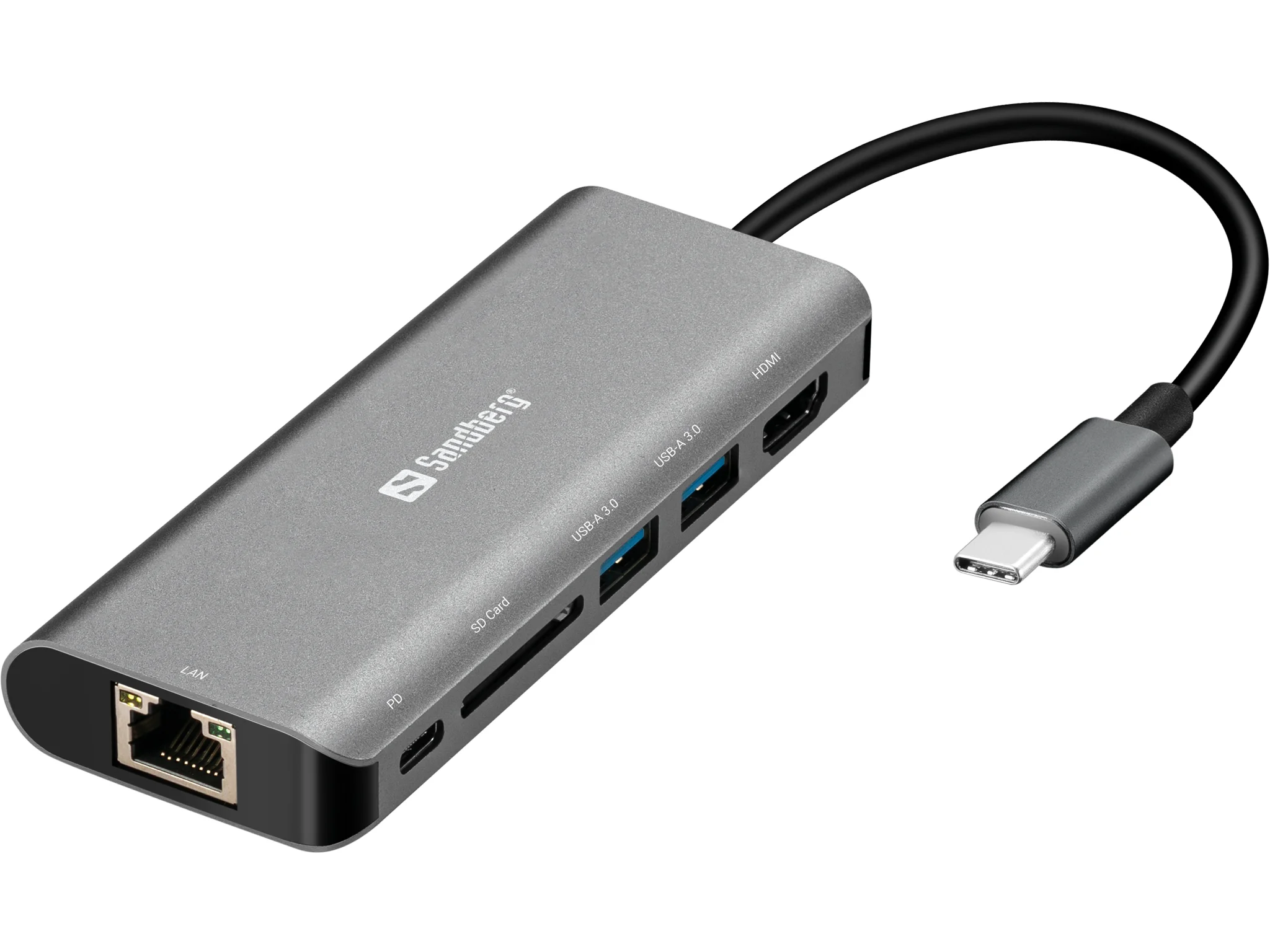 Sandberg Dock USB-C | HDMI, LAN, SD | 100W PD | Setup