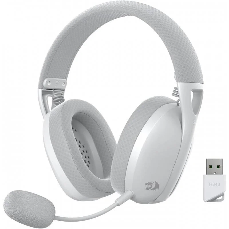 Redragon Ire Pro H848G | Triple Mode | Blanc | Gamer