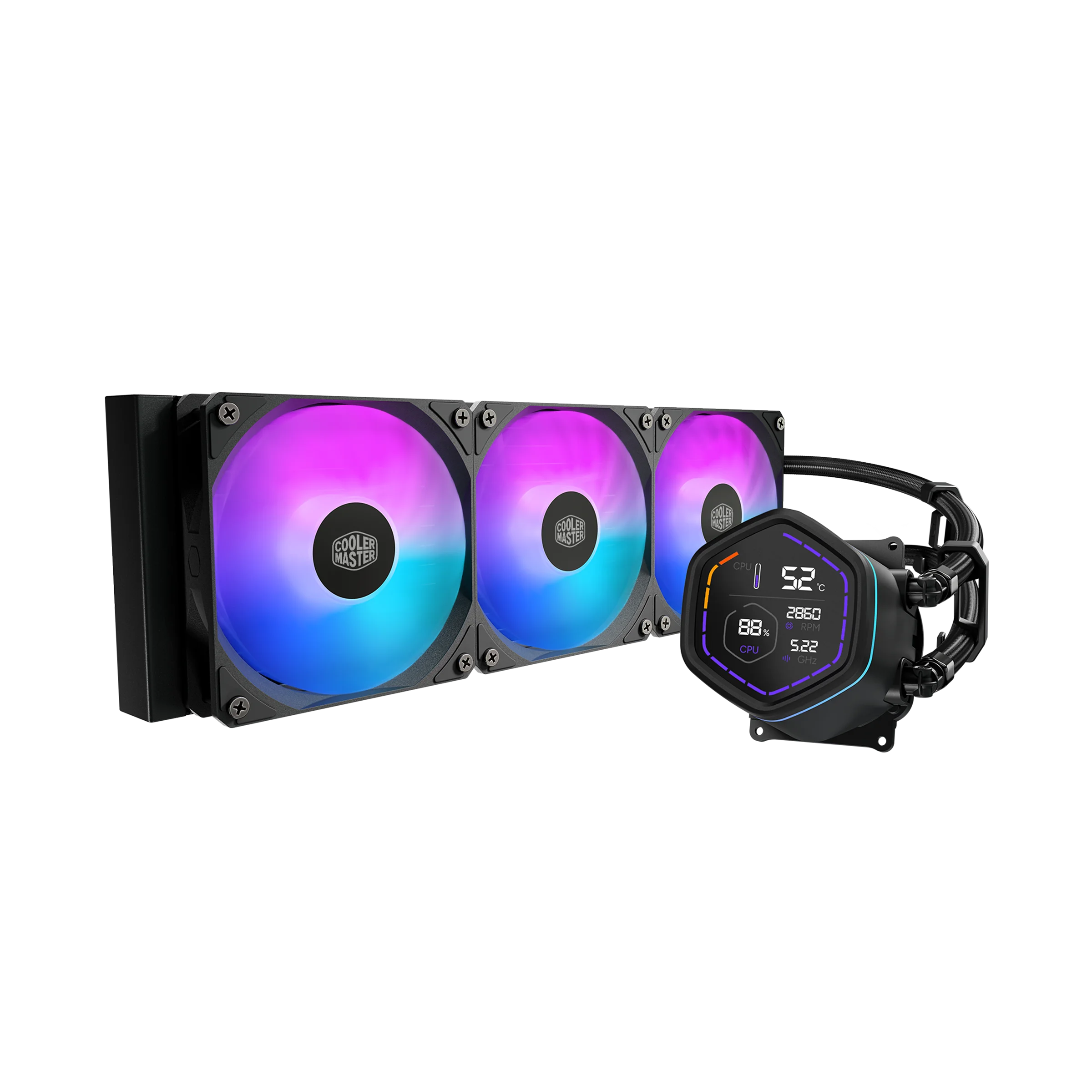 Cooler Master MasterLiquid Core Nex Digital 360 Noir | ARGB | 3 Ventilateurs