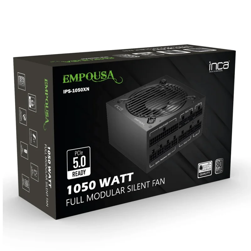 INCA IPS-1050XN 1050W 80+ Platinum Modulaire | Fiable