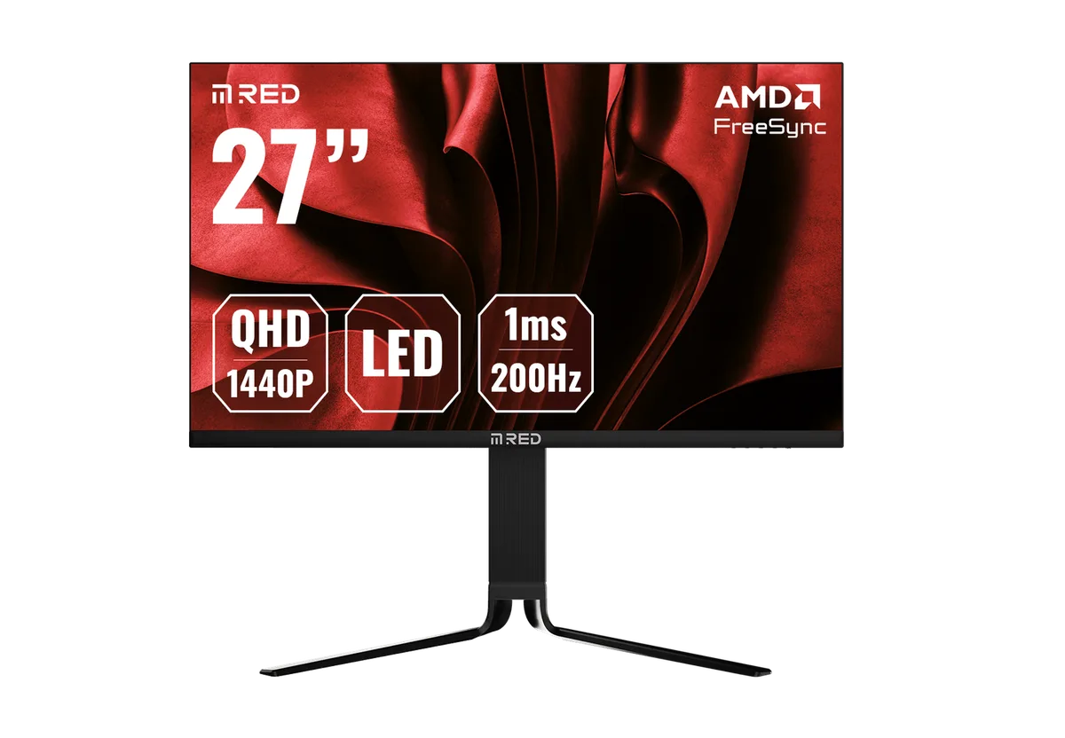Écran gamer M.RED OptiSync 27 pouces QHD 200 Hz à dalle IPS sur son pied
