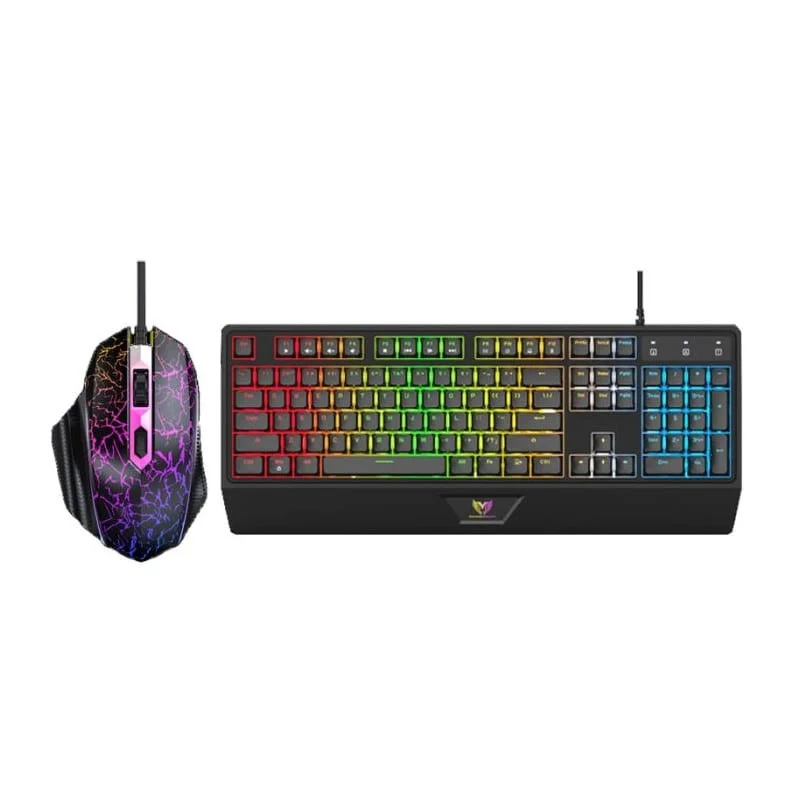 STARWAVES GCM1088 Clavier Souris RGB Noir | Gamer