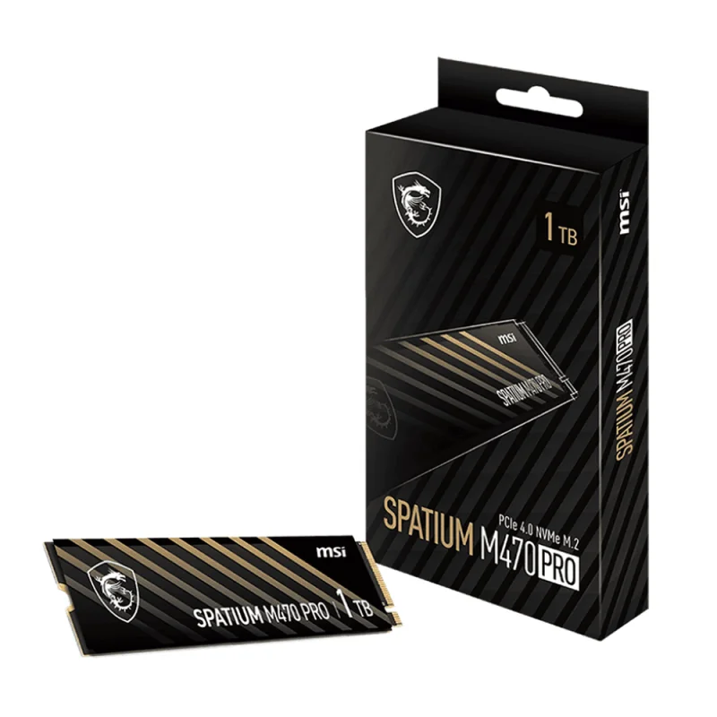 MSI SPATIUM M470 PRO NVMe PCIe 4.0 1To | 6000MB/s | Gen4 Ultra SSD