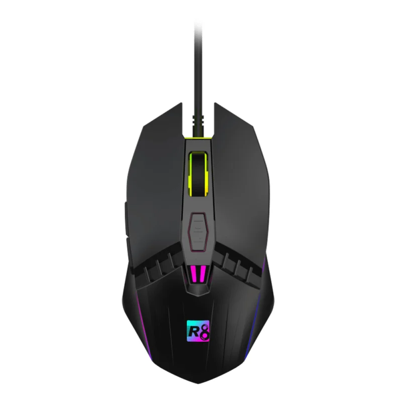 R8 RGB 1617A Noir | Filaire | 3600 DPI | RGB | Tunisie