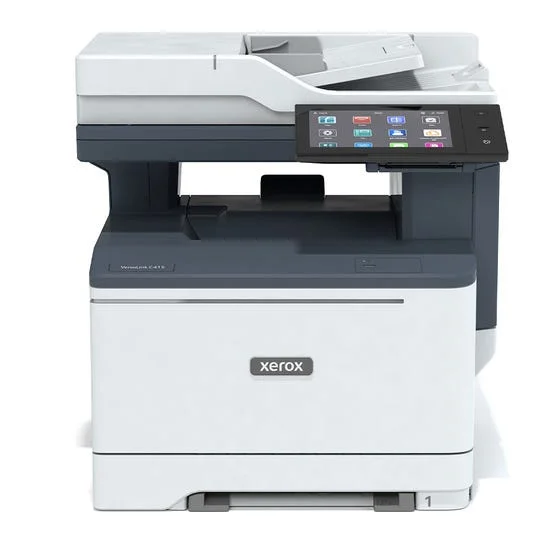 Multifonction laser couleur Xerox VersaLink C415 avec écran tactile et chargeur de documents, vue de face
