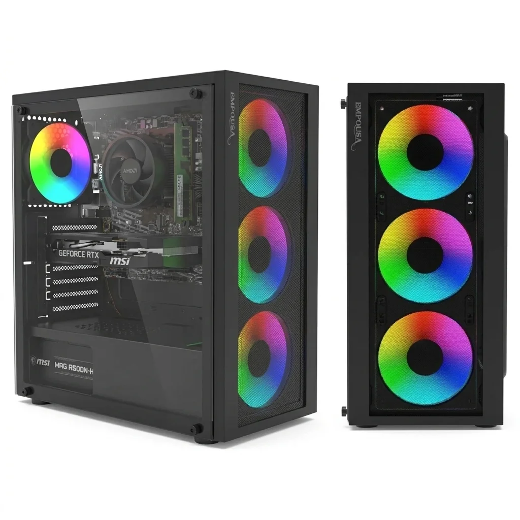 Pc Gamer AMD Ryzen 5 3600 | RTX 5050 8Go | 16Go DDR4 | 256Go+500Go