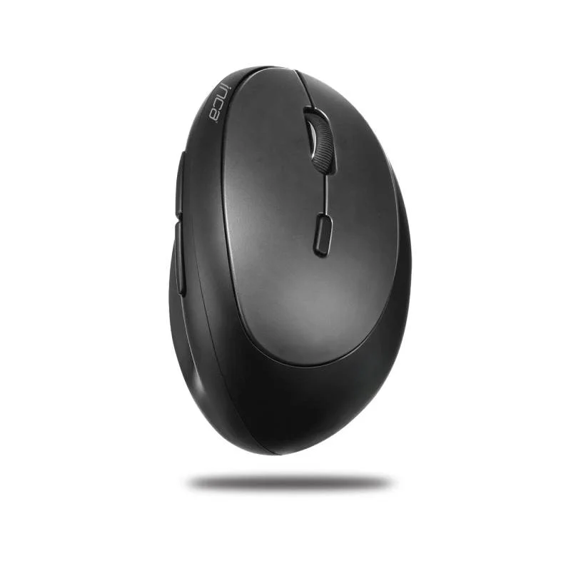 INCA IWM-279G Souris Verticale Noir & Gris | Sans-fil | Ergonomique
