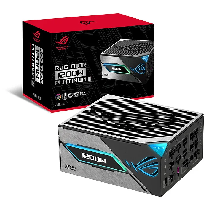 ASUS ROG Thor 1200W 80+ Platinum Modulaire | Fiable