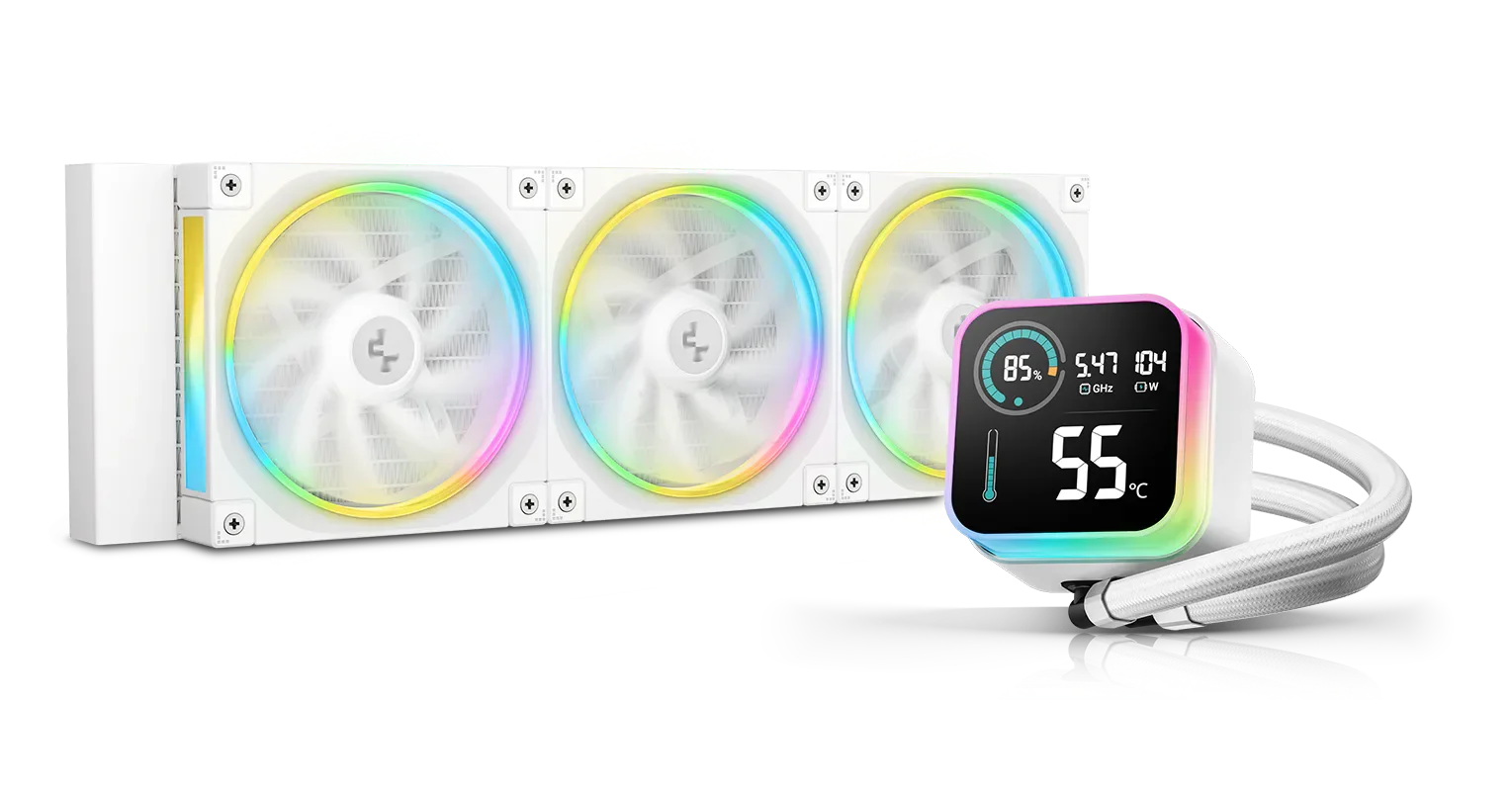 DeepCool LQ360 Ultra AIO 360mm Blanc | Airflow