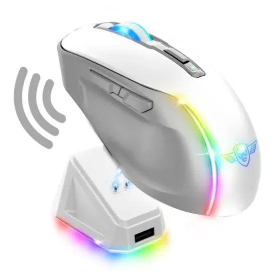 Spirit of Gamer Elite M50 RGB Blanc | Triple Mode | Gamer