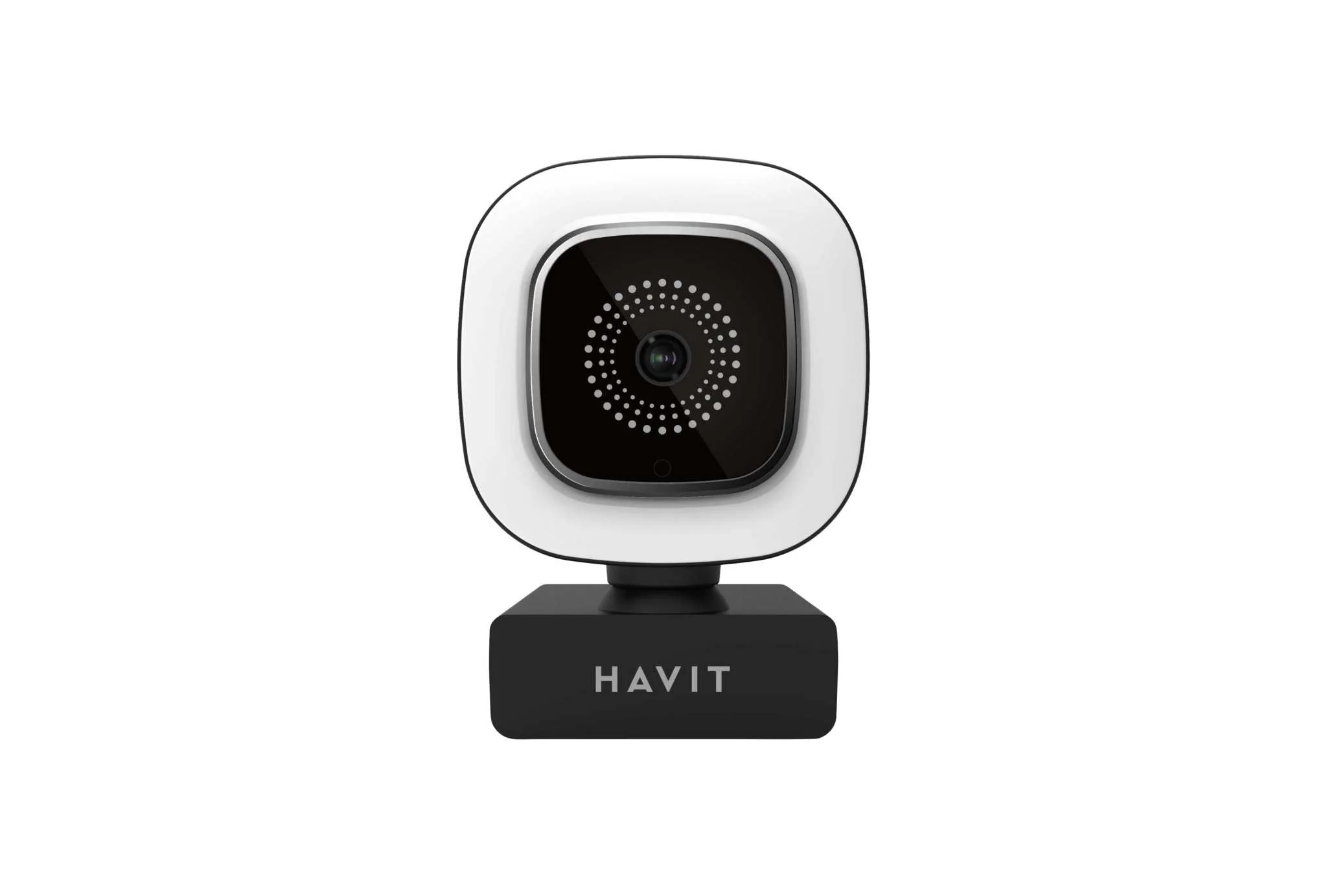 Webcam HAVIT HD Pro HN25G vue de face avec son objectif