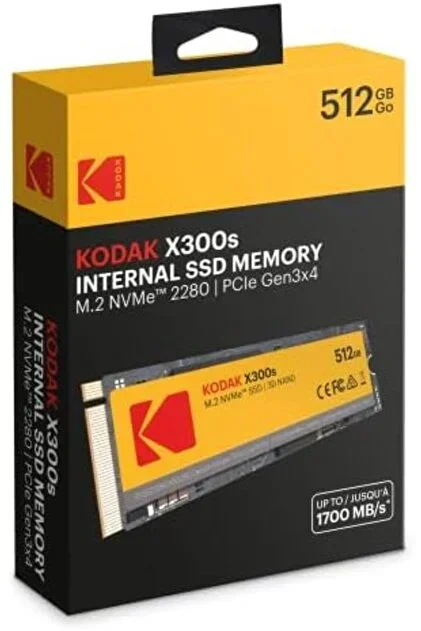 Kodak X300s NVMe 512Go | 2500MB/s | NVMe Gaming