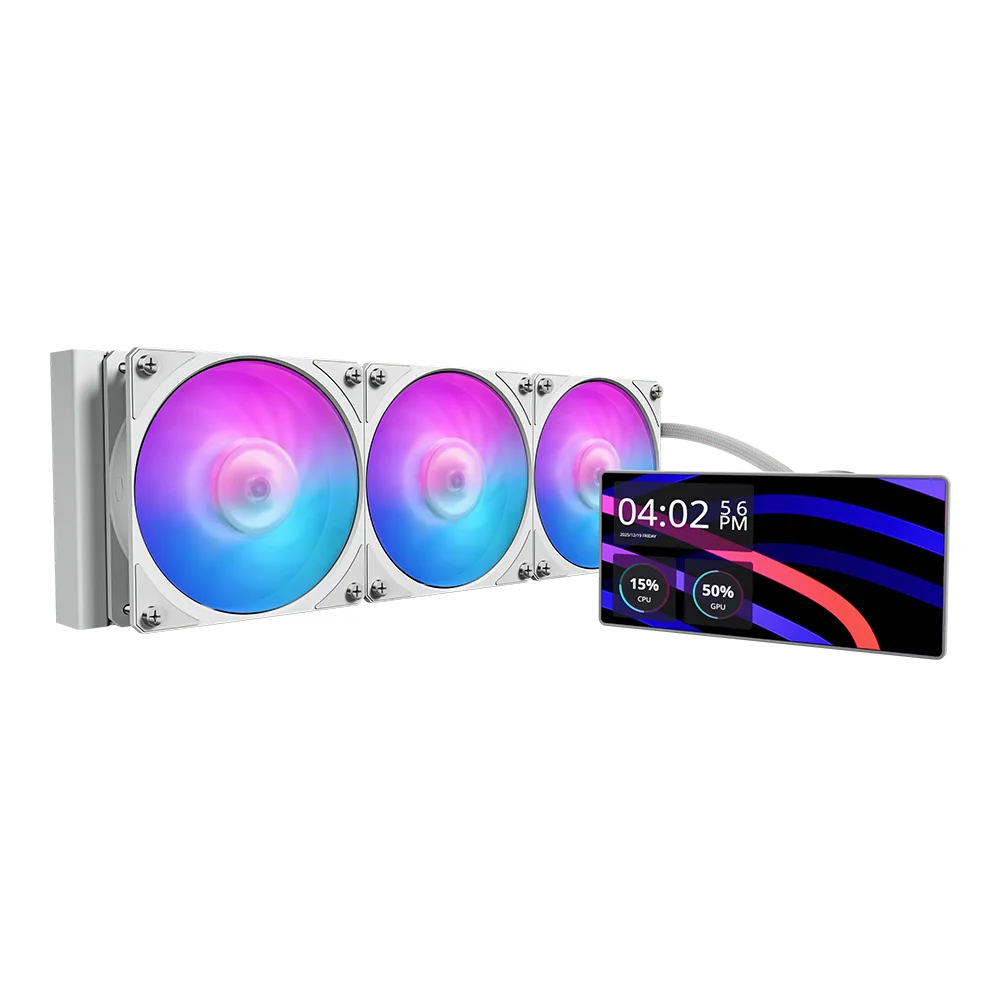 Cooler Master MasterLiquid Core LCD 360 Blanc | Écran 6 pouces | 360 mm