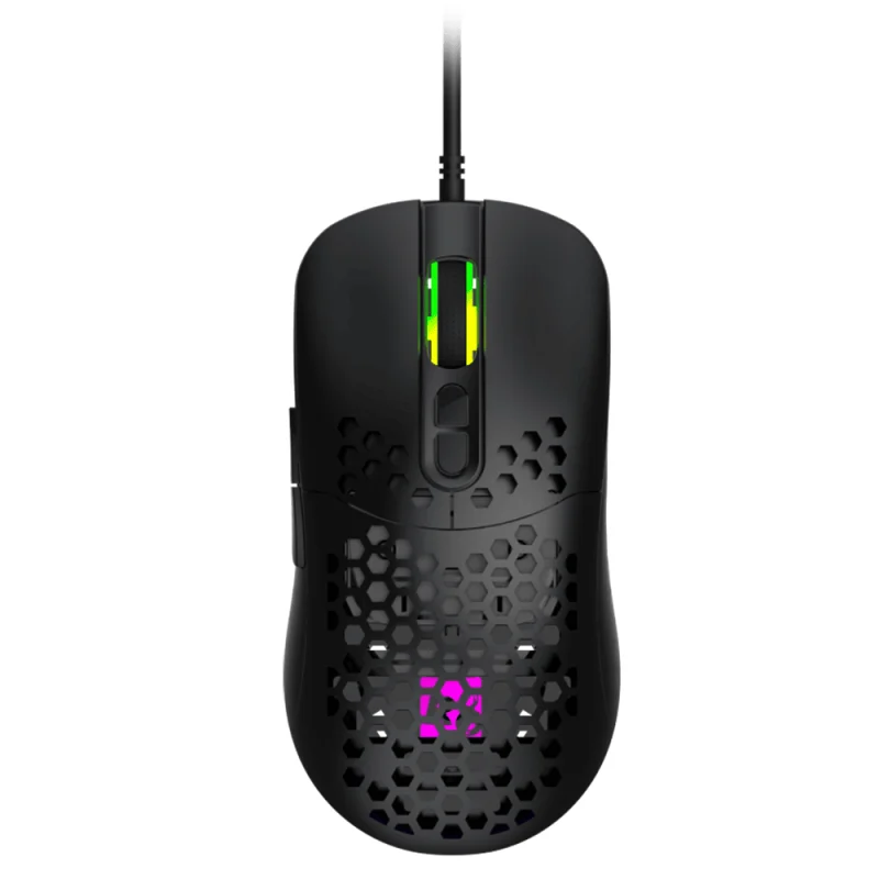 Baracuda R8 LED 1619B Noir | Filaire | 12800 DPI | RGB | Précision