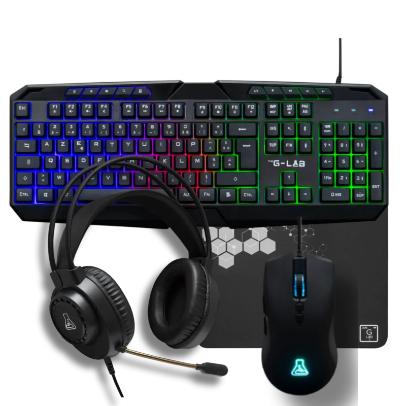 THE G-LAB COMBO 4en1 Noir | Gamer