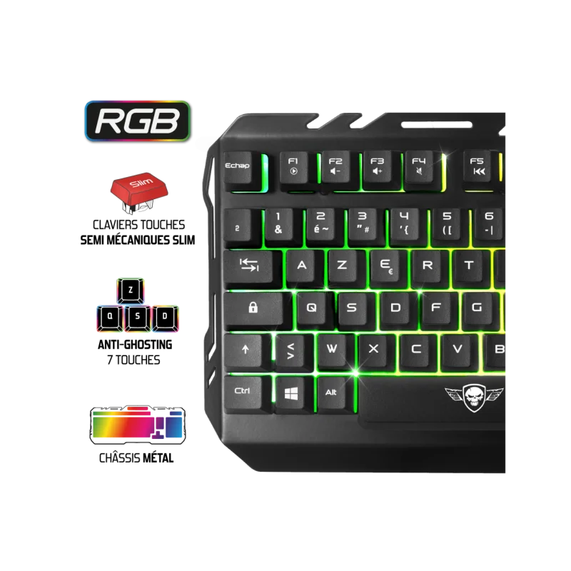 SPIRIT OF GAMER PRO-MKH5 | Low-profile | Semi-mécanique | Filaire