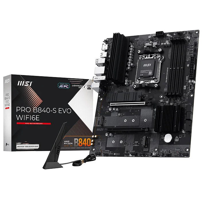 MSI PRO B840-S EVO WiFi | AM5 DDR5 | Ryzen 9000