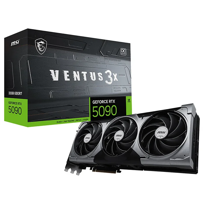 MSI RTX 5090 32Go Ventus 3X OC | Ray Tracing 4K