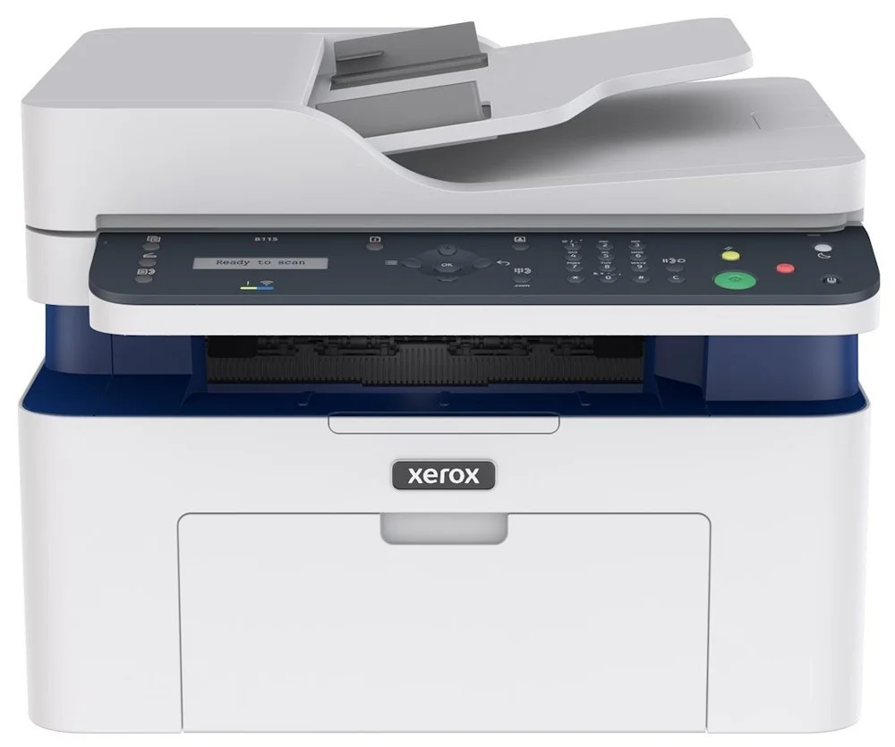 Multifonction laser monochrome Xerox B115 avec chargeur de documents, vue de face